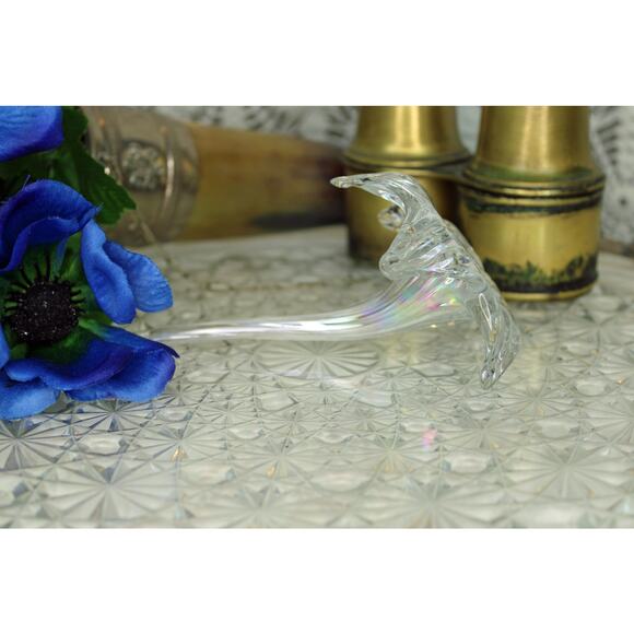 Lansam-Billing Iridescent Blown Glass Lily Bud Vase - Picture 5 of 5